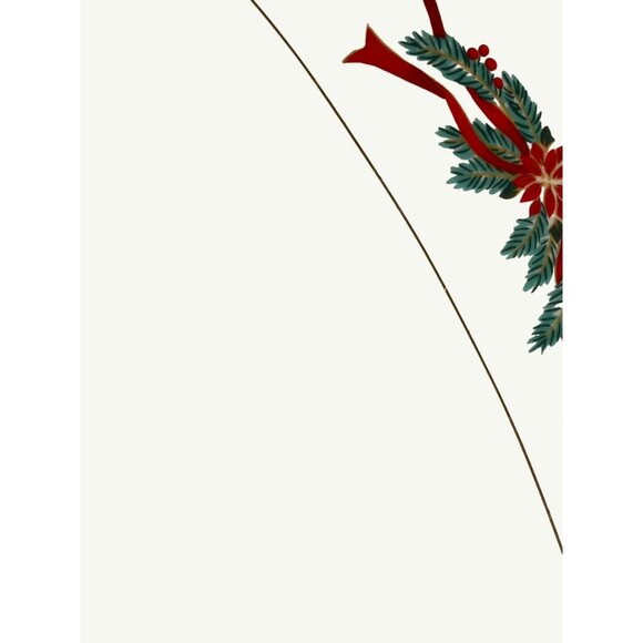 Fair Field Fine China Oval Platter Wit Festive Red & Green Holiday Design Vintag - Picture 5 of 13